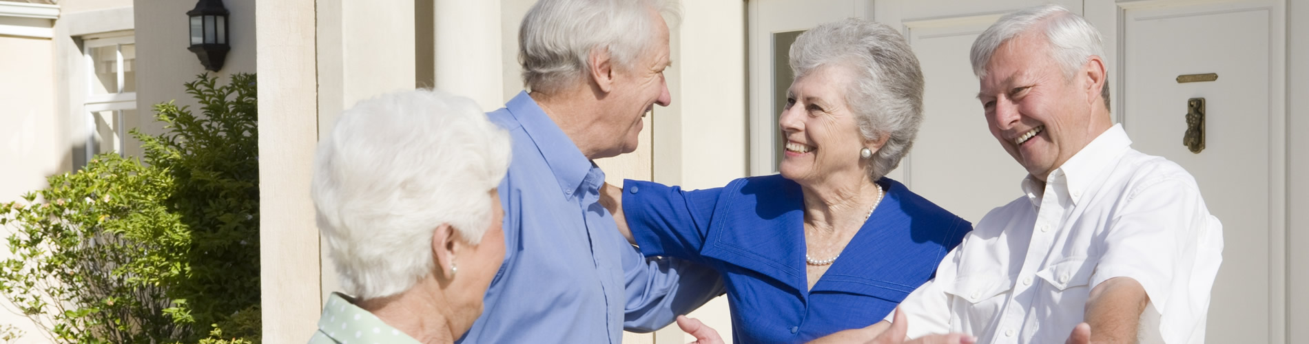 Senior residents connecting at Normandale Apartments